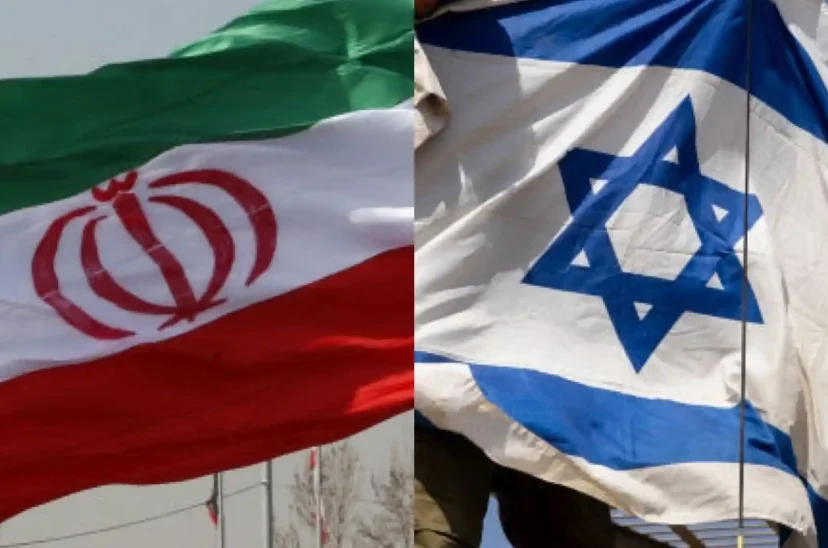 Israel - Irán Banderas