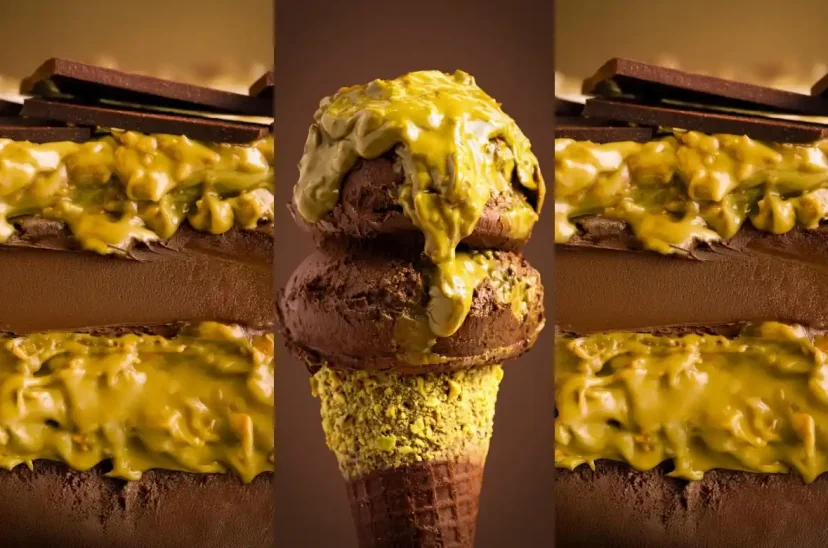 Helado de chocolate Dubai
