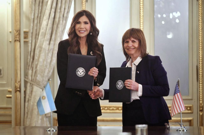 Noem milei bullrich estados unidos